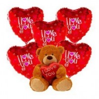 Oso con globos